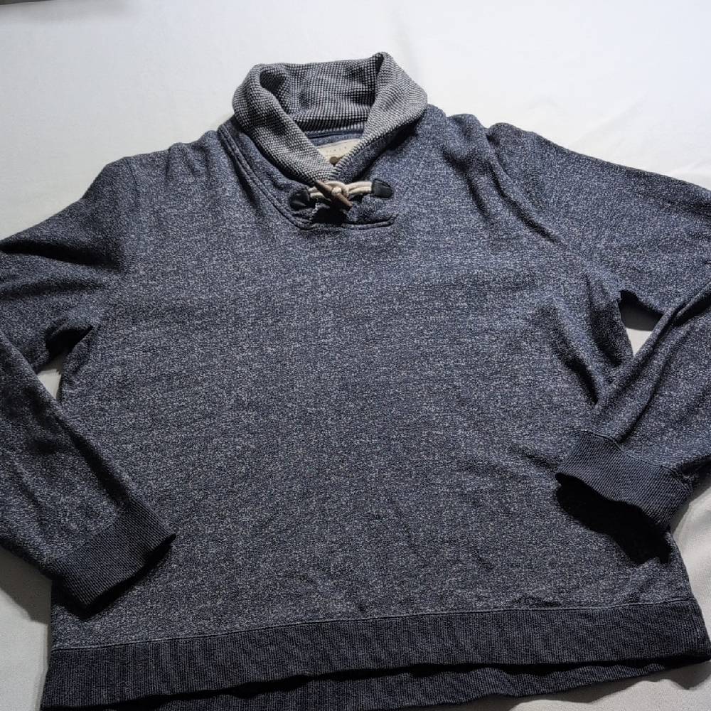 21Men's Blue Shawl Collar Sweater Size XL